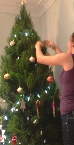 decorating the tree