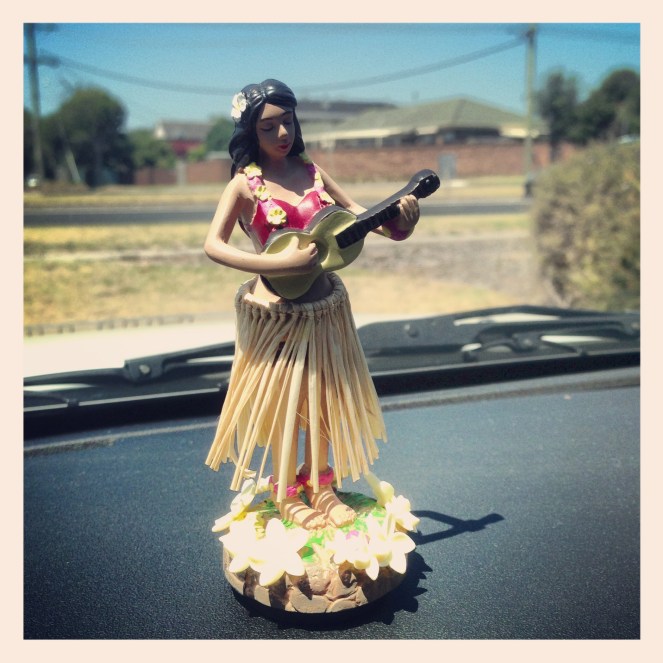 Hula girl air freshener