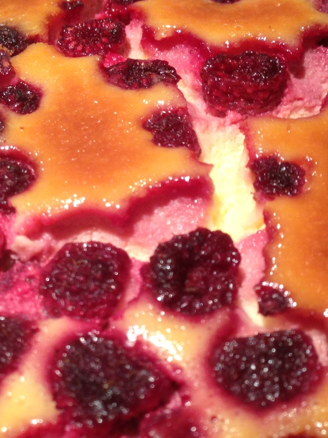 baked raspberry cheesecake