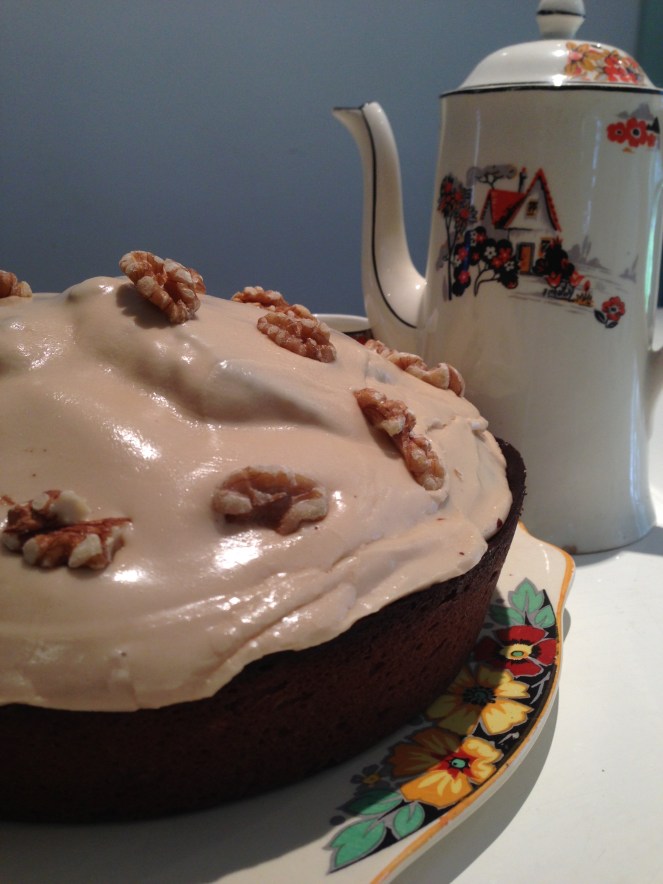 coffee and walnut cake