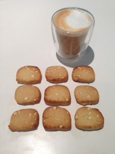 Rustic biscuits and coffee