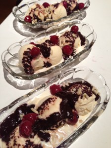fudge sundaes