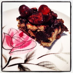 a piece of chocolate refrigerator cake